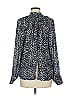 Bella Dahl 100% Rayon Animal Print Gray Long Sleeve Blouse Size M - photo 2