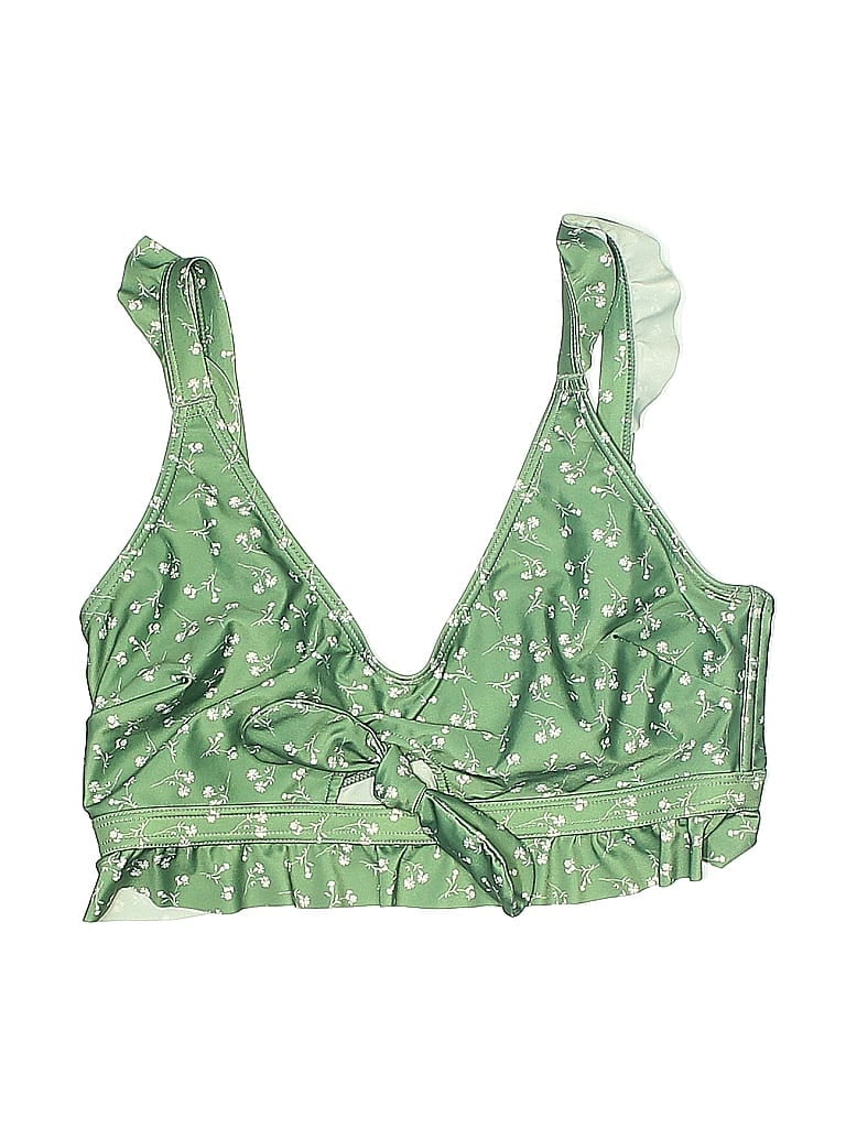 Click to view more detailed imagery on our partner's website Pre-owned Peek & Beau Swimsuit Top Green Swimwear