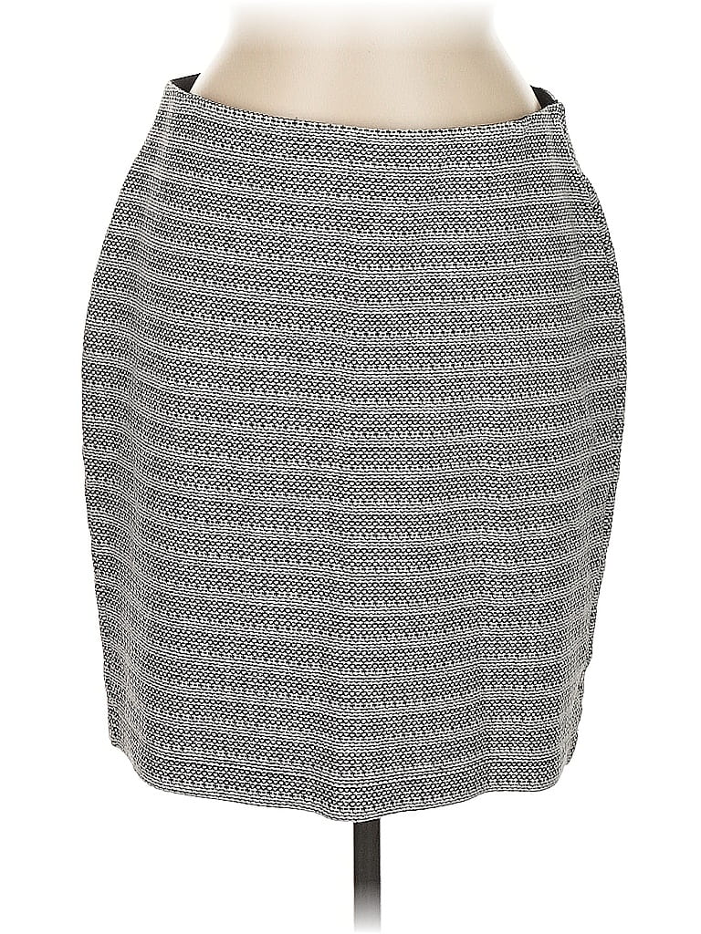 Pre-owned Ann Taylor Loft Formal Skirt In Gray