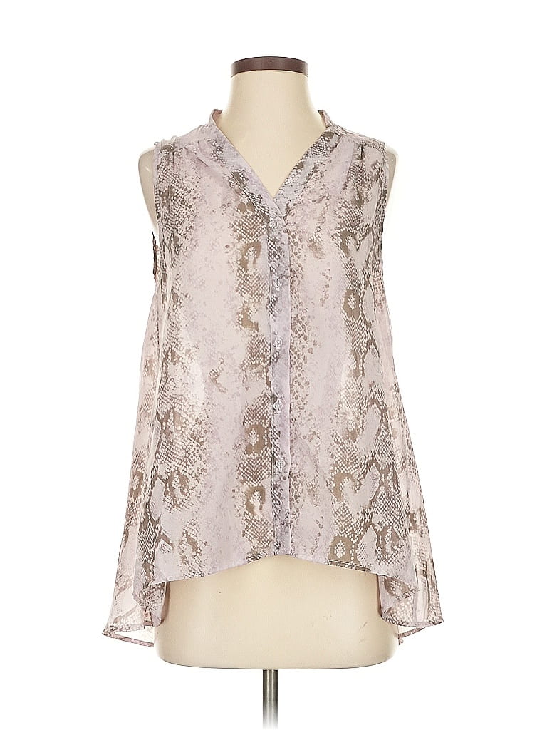 Pre-owned Aqua Sleeveless Blouse In Silver