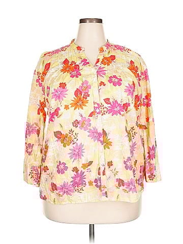 JM Collection 3/4 Sleeve Blouse (view 1)
