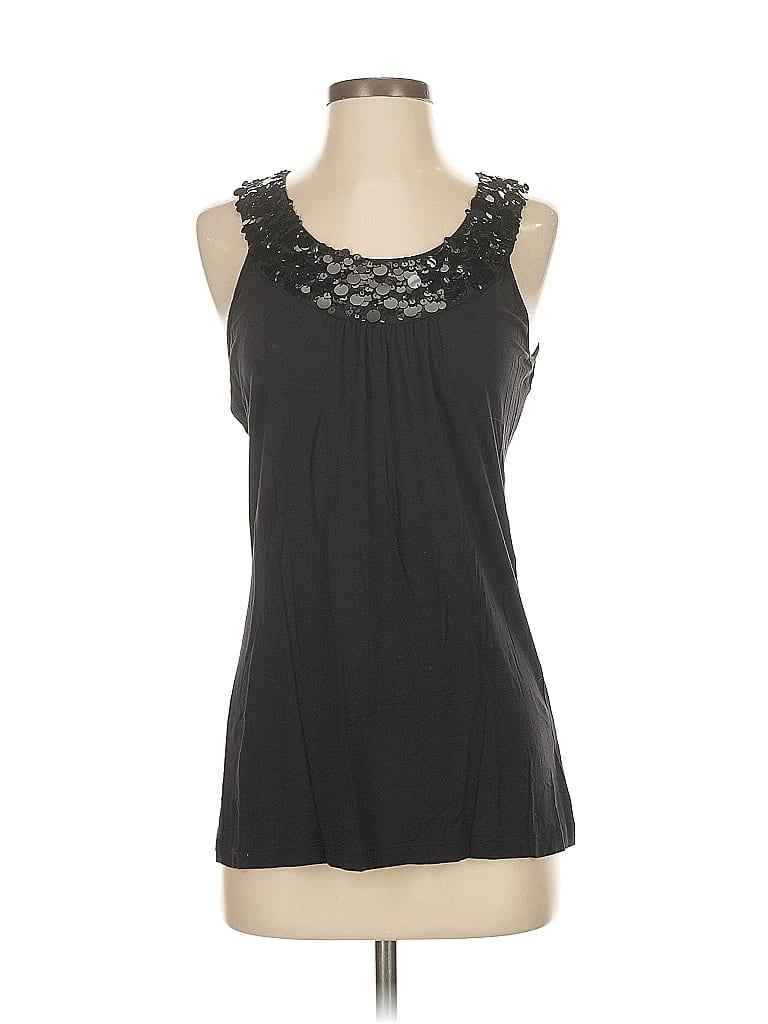 Pre-owned Apostrophe Sleeveless Blouse In Black
