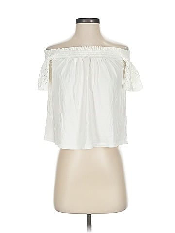 Express One Eleven Short Sleeve Blouse (view 1)