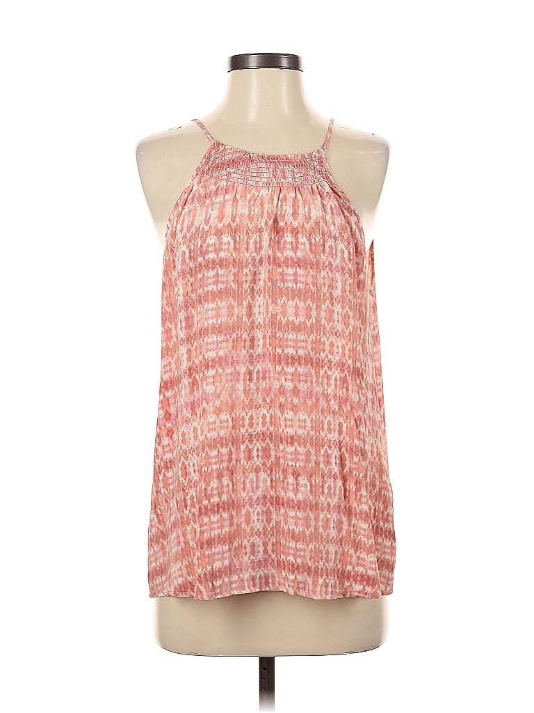 Click to view more detailed imagery on our partner's website Pre-owned Joie Sleeveless Silk Top Pink Halter Neckline Tops