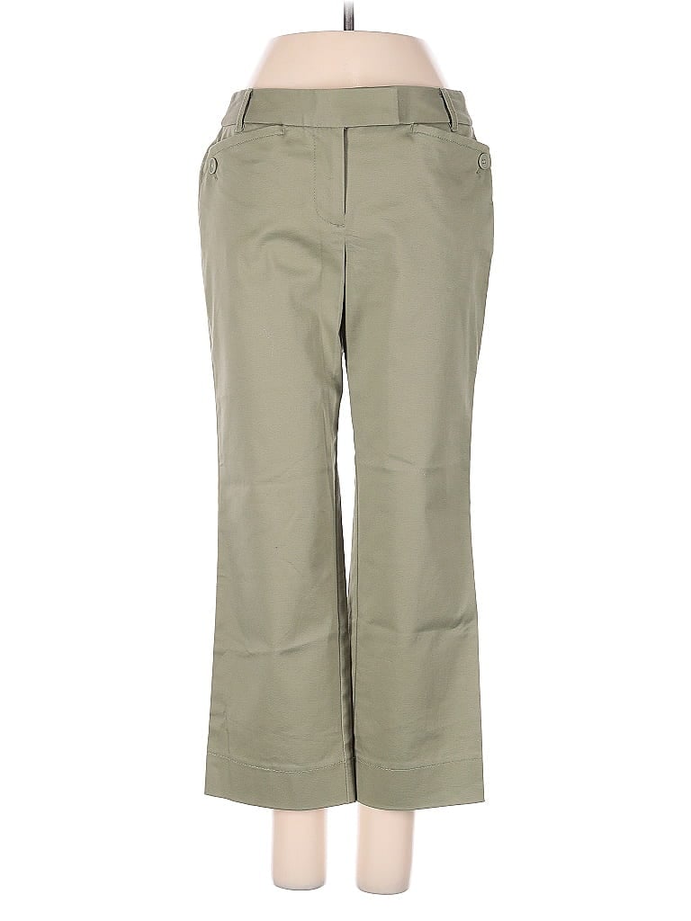 Pre-owned Ann Taylor Loft Khaki Pant In Green