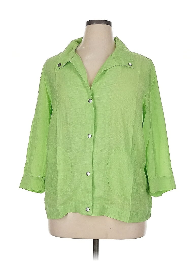 Click to view more detailed imagery on our partner's website Pre-owned Chico's Jacket In Green