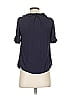 Odille 100% Rayon Blue Short Sleeve Blouse Size 2 - photo 2