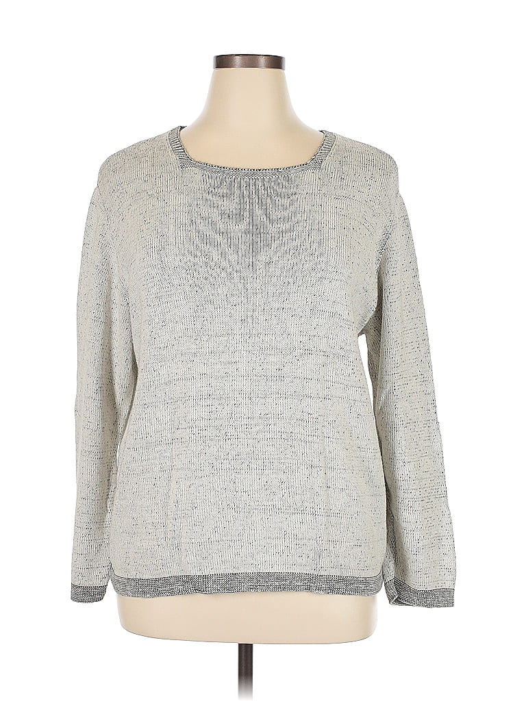 Pre-owned Assorted Brands Pullover Sweater In White