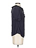 Odille 100% Rayon Blue Short Sleeve Blouse Size 2 - photo 4