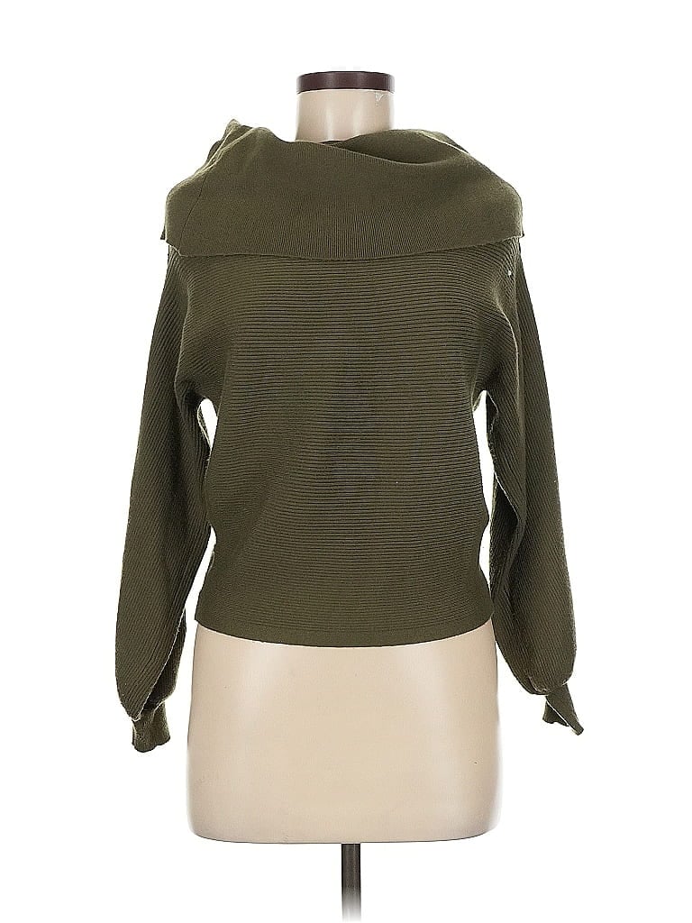 Pre-owned Unbranded Turtleneck Sweater In Green