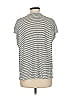 Mango Stripes Gray Sleeveless T-Shirt Size M - photo 2