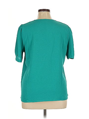 NY Collection Short Sleeve Blouse (view 2)