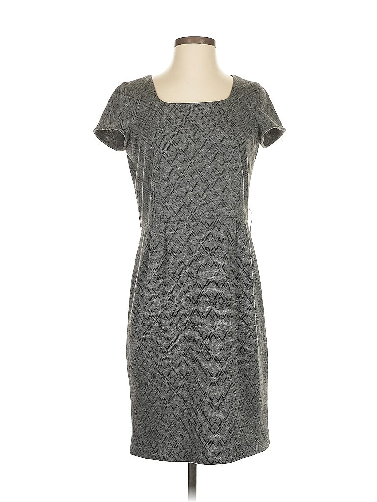 Style & Co Casual Dress In Gray