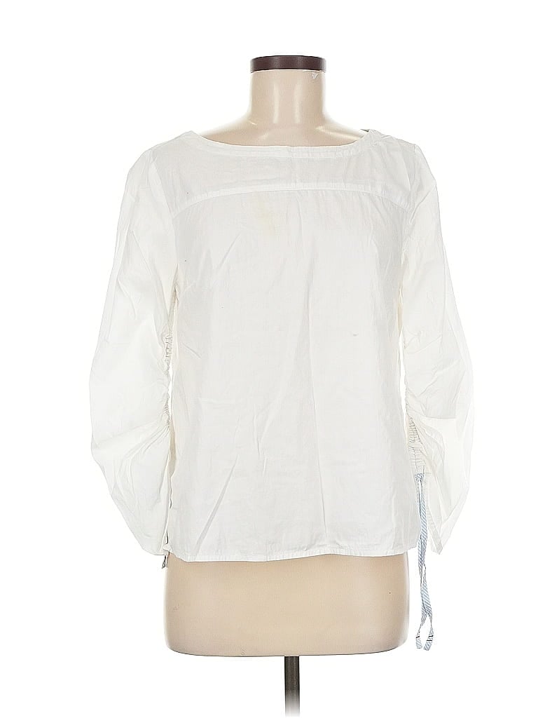 Pre-owned Tommy Hilfiger 3/4 Sleeve Blouse In White