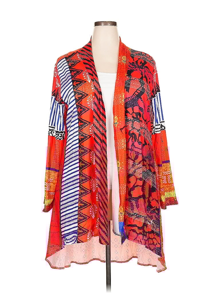 Pre-owned Unbranded Cardigan Sweater In Red