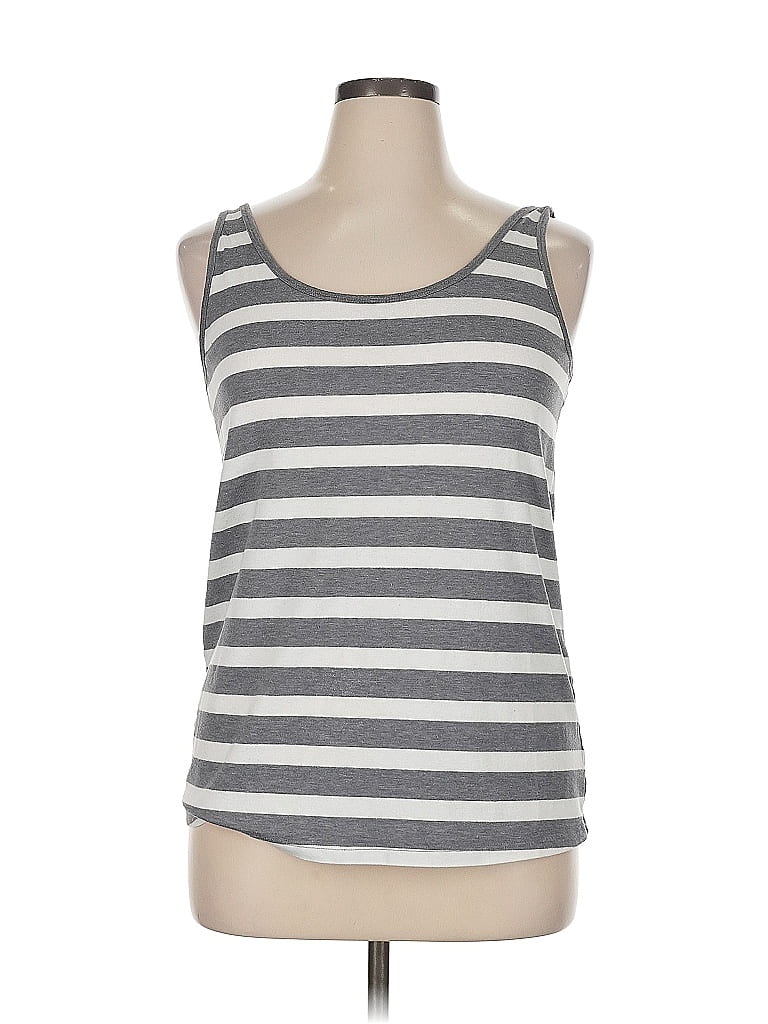 LANE BRYANT Pre-owned Tank Top Gray Strapless Neckline Tops