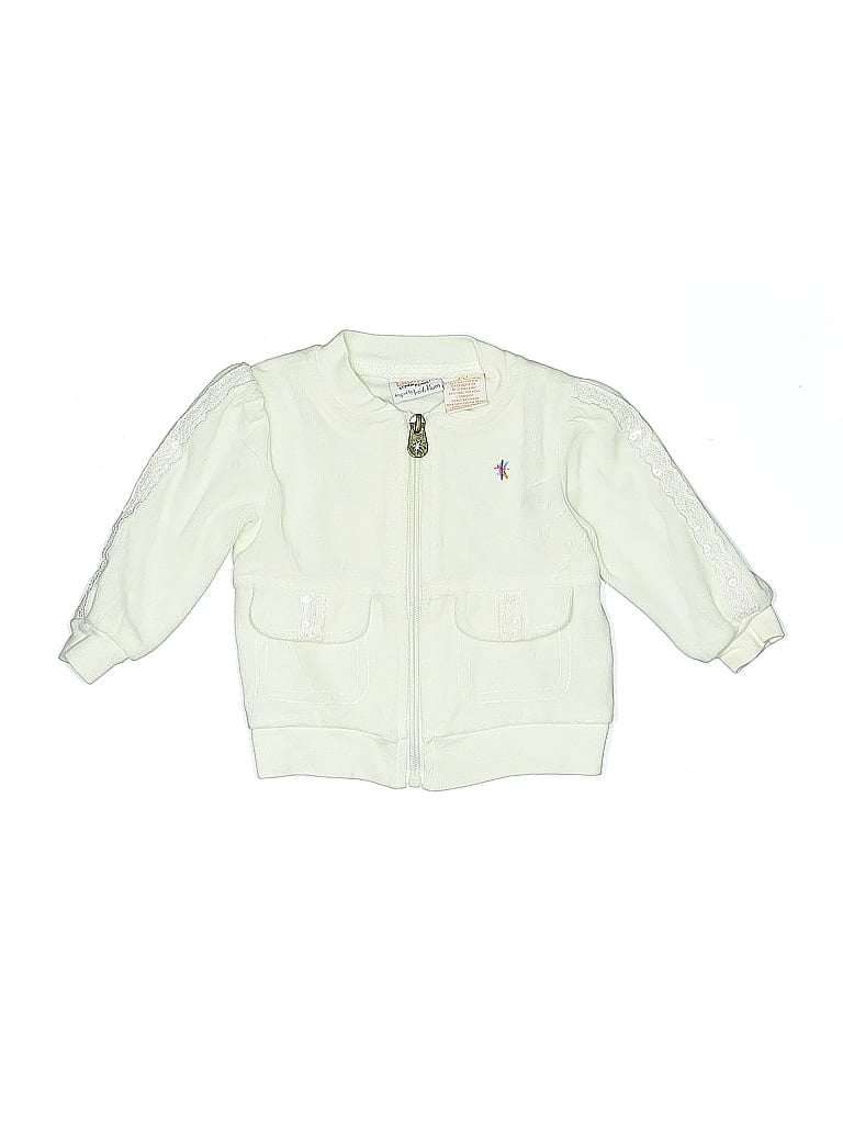 Pre-owned Truly Scrumptious By Heidi Klum Babies' Cardigan Sweater In White