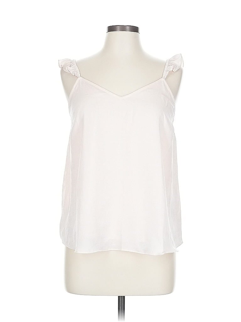 Pre-owned Lc Lauren Conrad Sleeveless Blouse In White