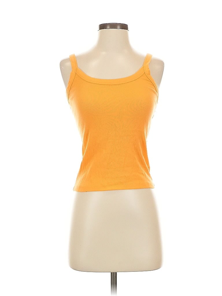 WILD FABLE Pre-owned Tank Top Yellow Strapless Neckline Tops