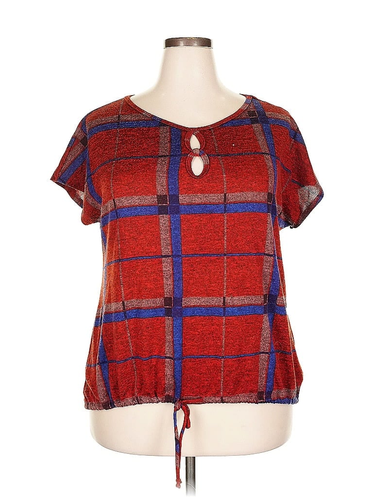 Click to view more detailed imagery on our partner's website Pre-owned Assorted Brands Short Sleeve Blouse In Red