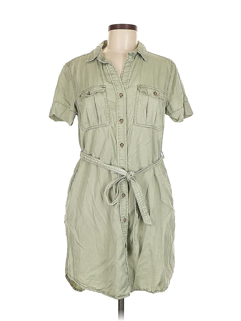 Pre-owned C&c California Casual Dress In Green