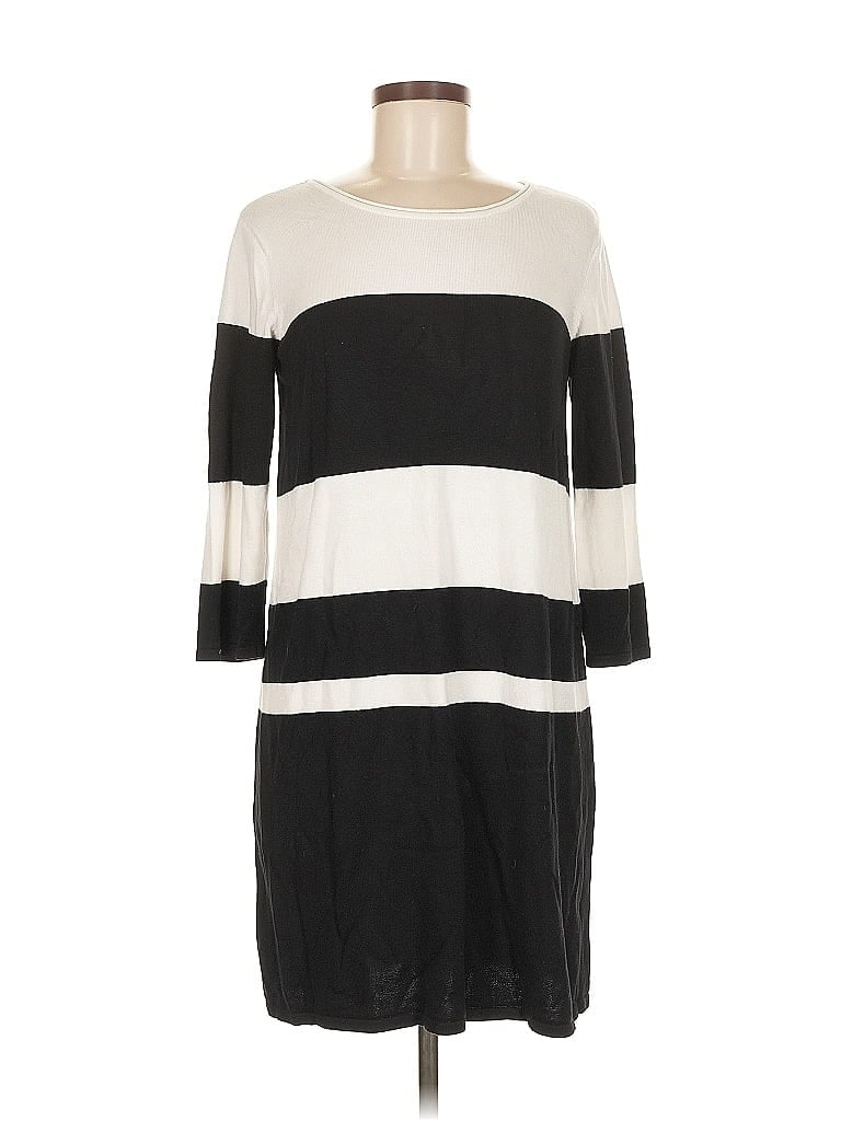 Pre-owned Ab Studio Casual Dress In White