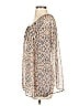 CAbi 100% Polyester Tan Long Sleeve Blouse Size S - photo 5