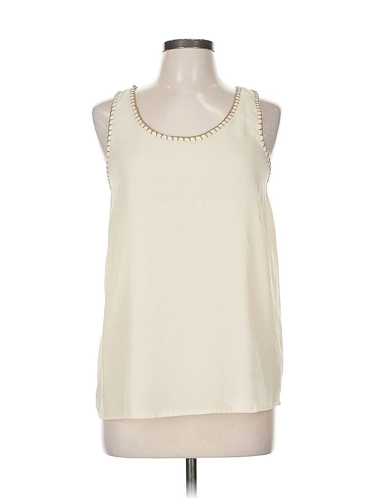 Pre-owned Ya Los Angeles Sleeveless Blouse In White
