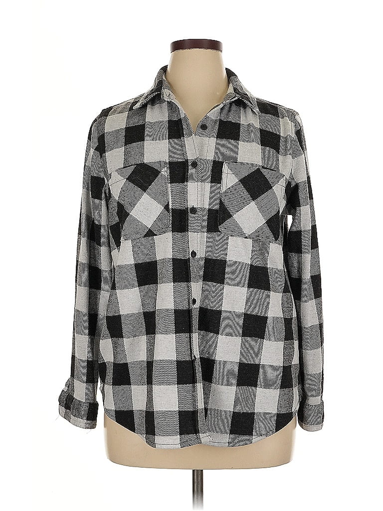 Pre-owned Casa Cabana Long Sleeve Polo Shirt In Gray