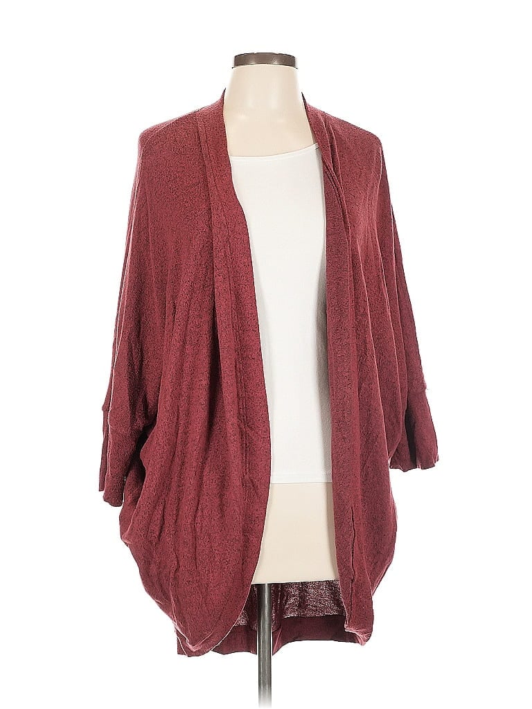 Pre-owned Popular 21 Cardigan Sweater In Burgundy