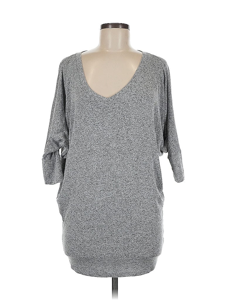 Pre-owned Heimish Usa 3/4 Sleeve T-shirt In Gray