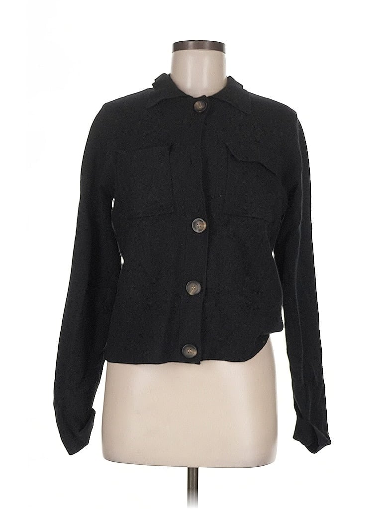 Pre-owned T Tahari Cardigan Sweater In Black