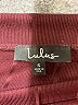 Lulus Solid Burgundy Formal Skirt Size S - photo 3