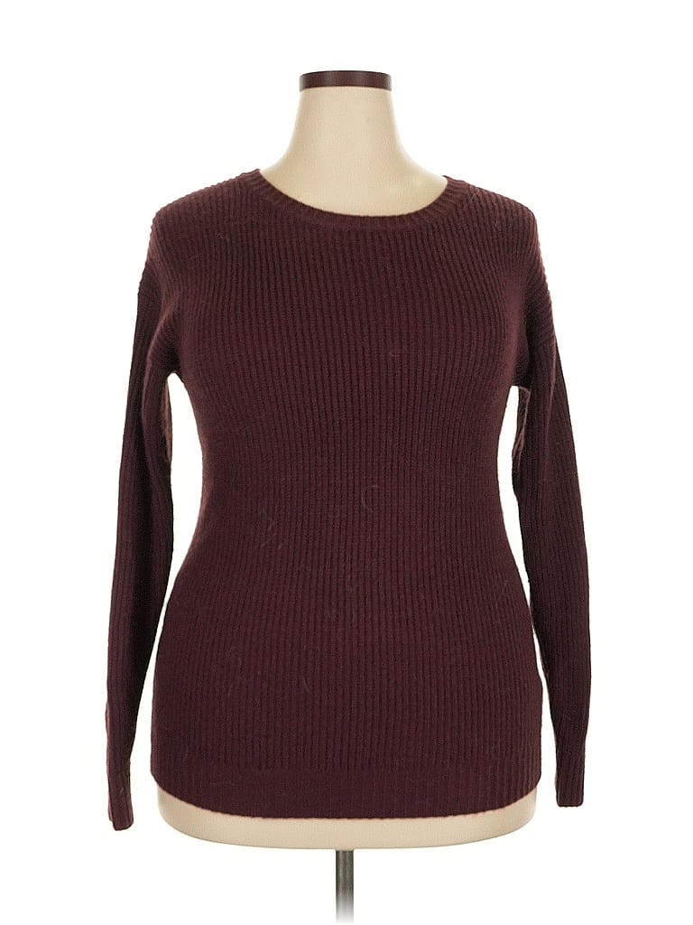 Pre-owned Lularoe Pullover Sweater In Burgundy