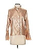 AS by DF 100% Polyester Metallic Gold 3/4 Sleeve Blouse Size XS - photo 1