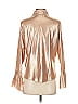 AS by DF 100% Polyester Metallic Gold 3/4 Sleeve Blouse Size XS - photo 2