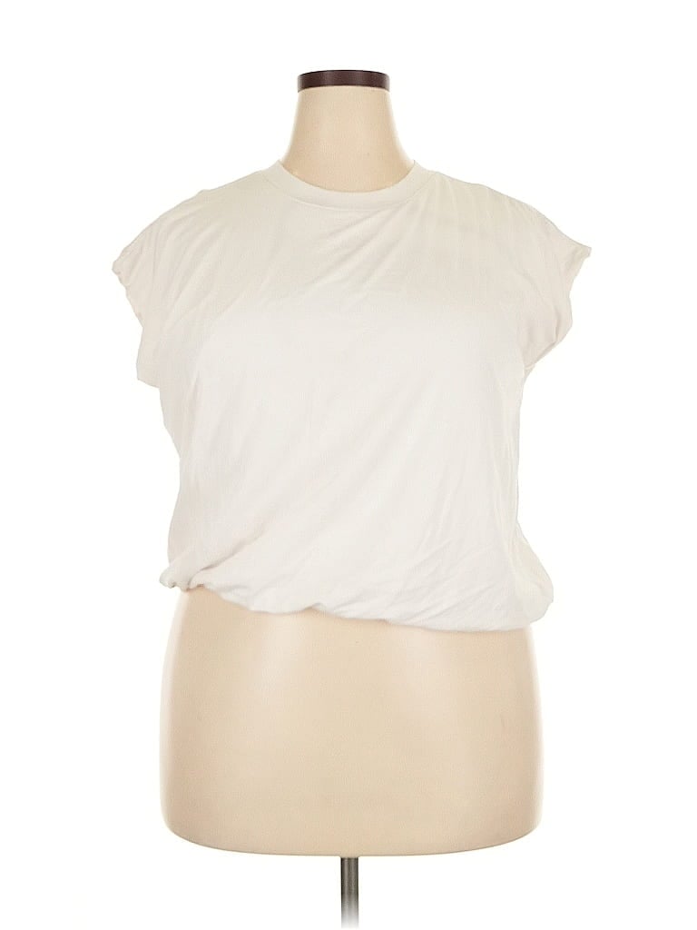 Pre-owned Calia Sleeveless T-shirt In White