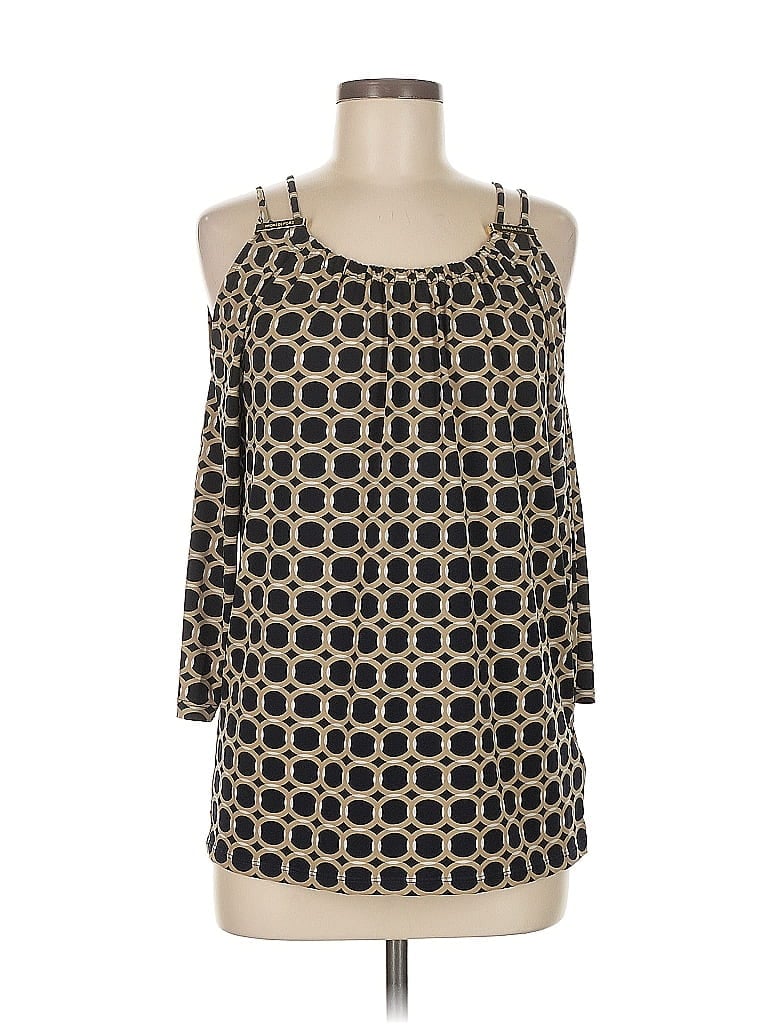 Pre-owned Michael Michael Kors 3/4 Sleeve Blouse In Black