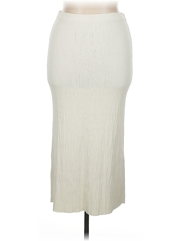 Pre-owned H&m Casual Skirt In White