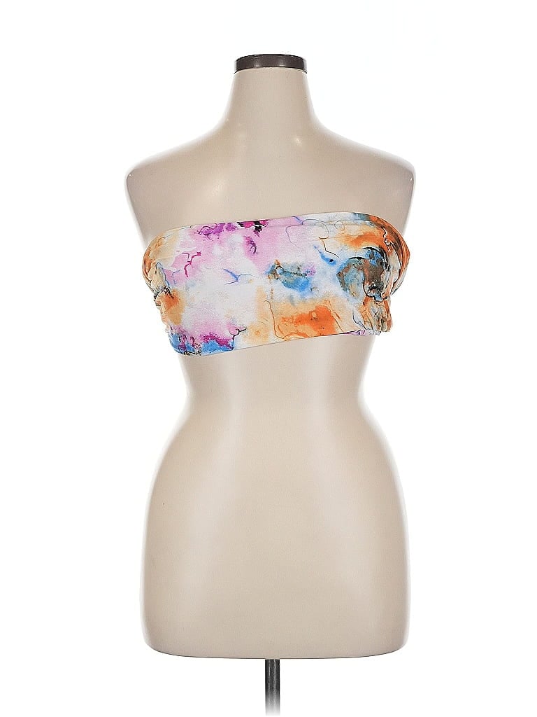 REBDOLLS Pre-owned Tube Top Orange Strapless Neckline Tops