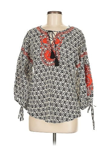 Solitaire 3/4 Sleeve Blouse (view 1)