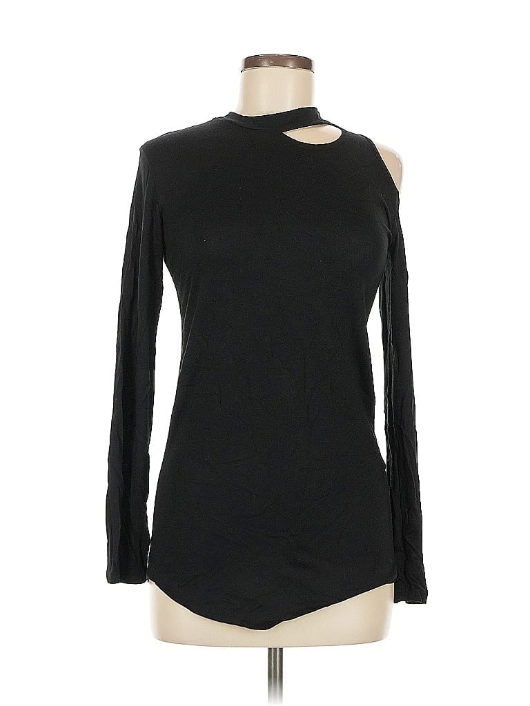 Pre-owned Go Couture Long Sleeve Turtleneck In Black