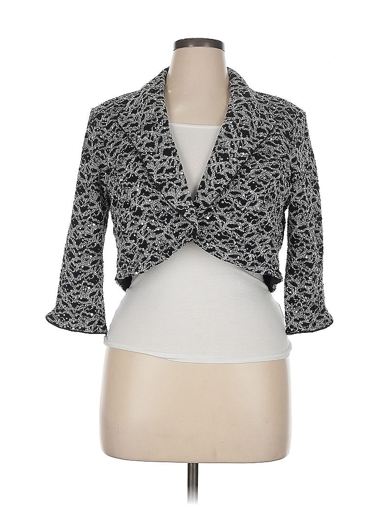 Pre-owned R & M Richards Cardigan Sweater In Black