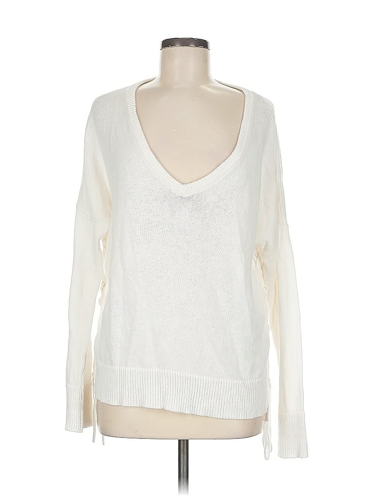 Pre-owned Bcbgeneration Pullover Sweater In White