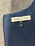 Halston 100% Polyester Solid Blue Cocktail Dress Size 4 - photo 7