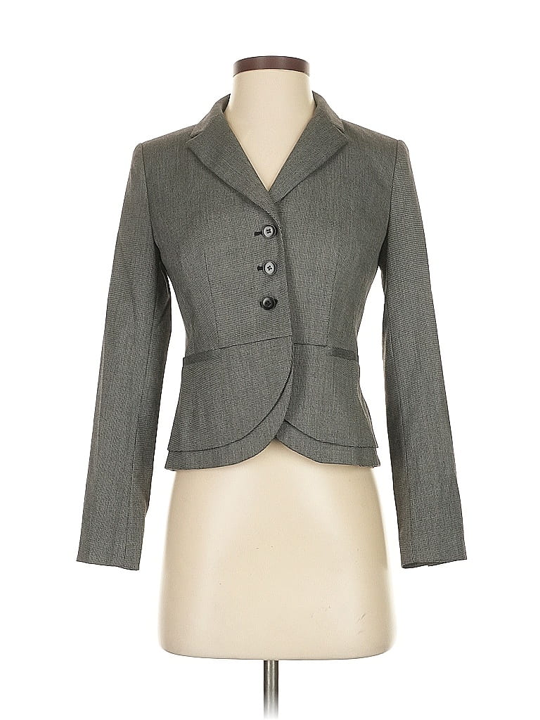 Pre-owned Halogen Blazer Jacket In Gray