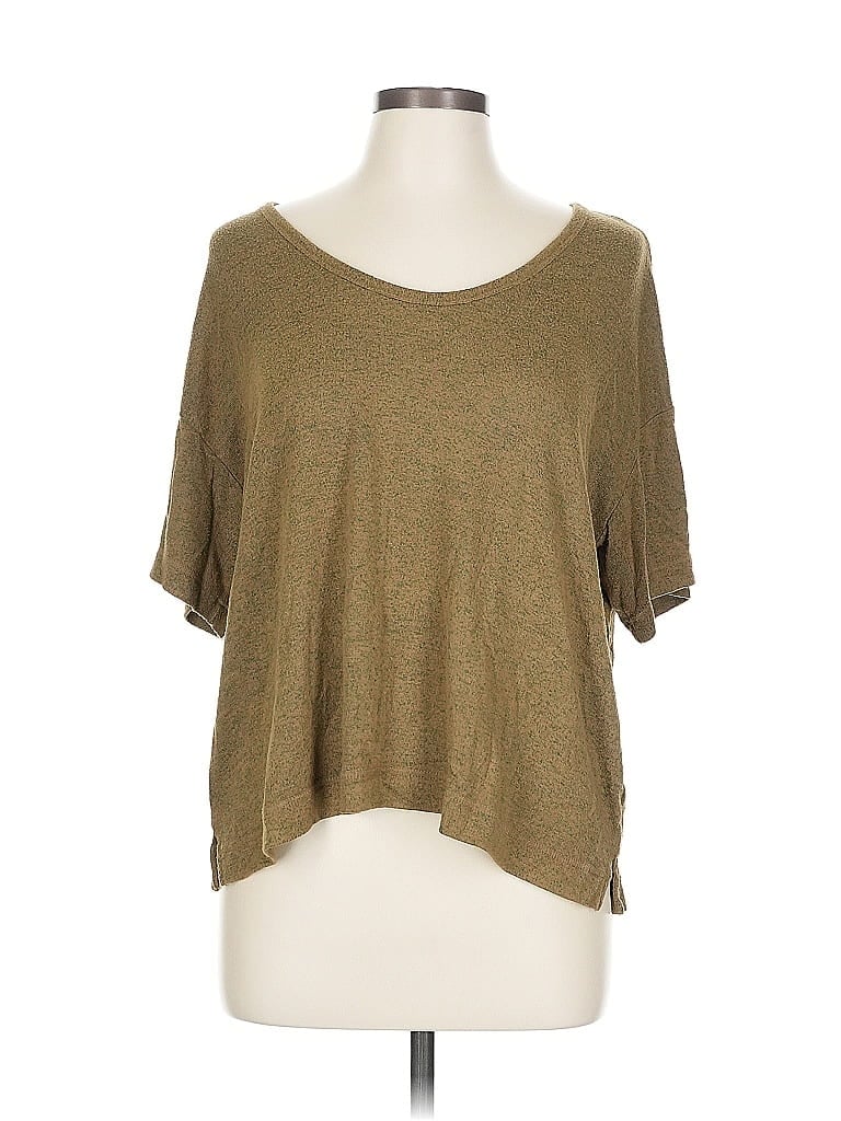 Pre-owned Old Navy 3/4 Sleeve T-shirt In Brown