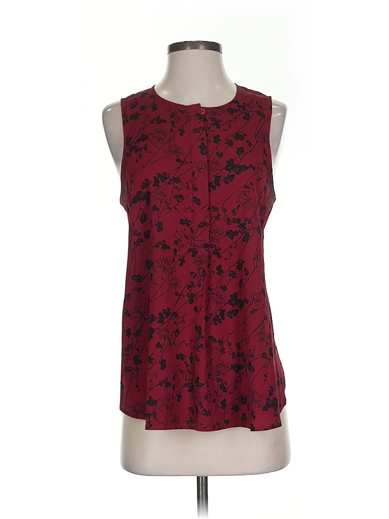 Pre-owned Bcbgeneration Sleeveless Blouse In Burgundy
