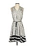 Peter Som 100% Polyester Graphic Gray Casual Dress Size XS - photo 1
