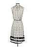 Peter Som 100% Polyester Graphic Gray Casual Dress Size XS - photo 2